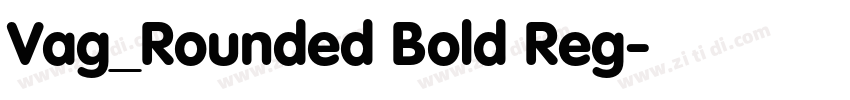 Vag_Rounded Bold Reg字体转换